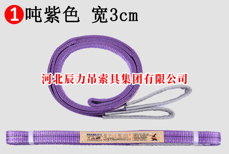 1吨紫色吊装带